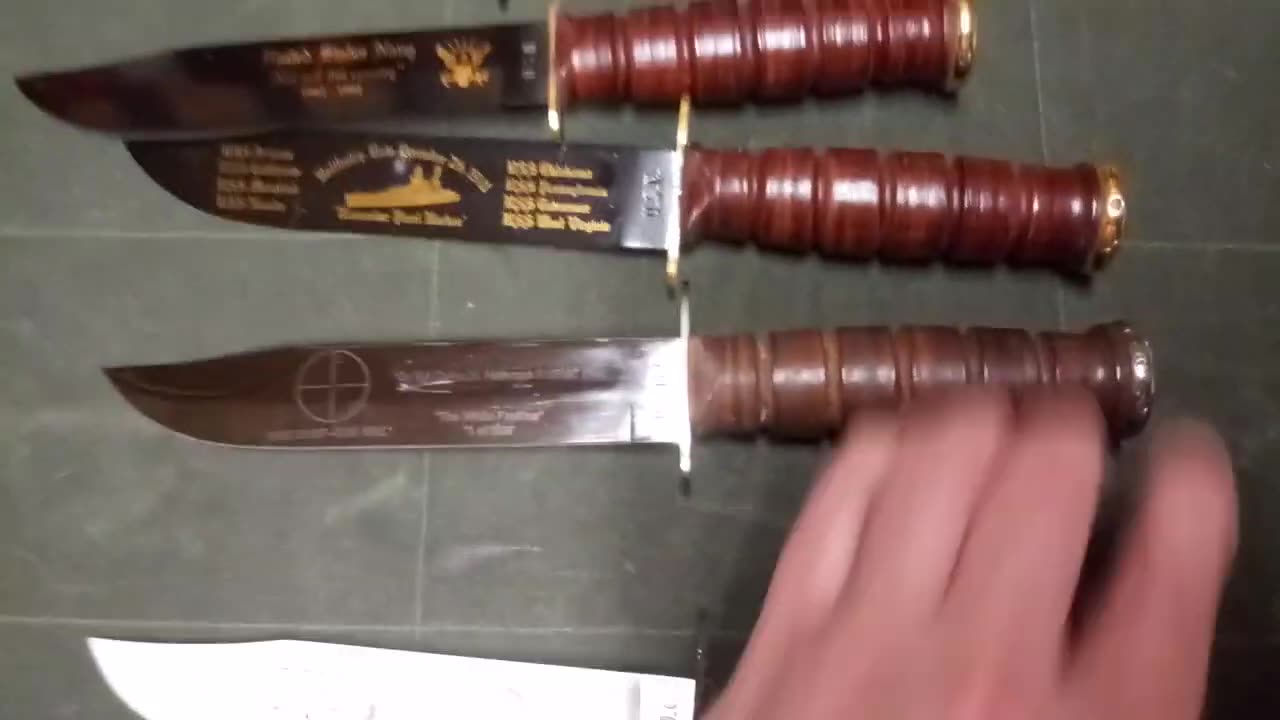 Post WW2 Combat Knives Pt.5 Camillus Commemorative knives.