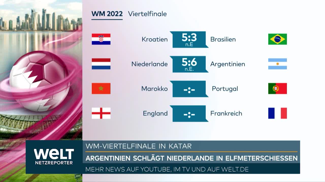 WM-VIERTELFINALE IN KATAR_ Kroatien bezwingt Tunierfavoriten Brasilien