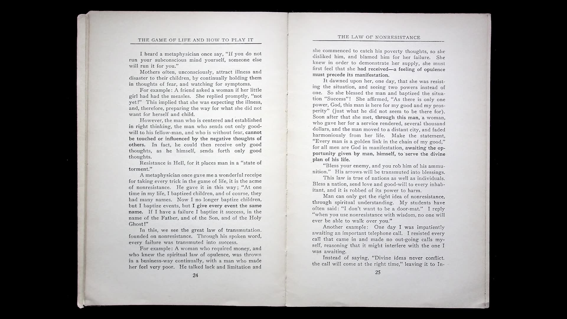 The Game of Life and How to Play it (1925) by Florence Scovel Shinn