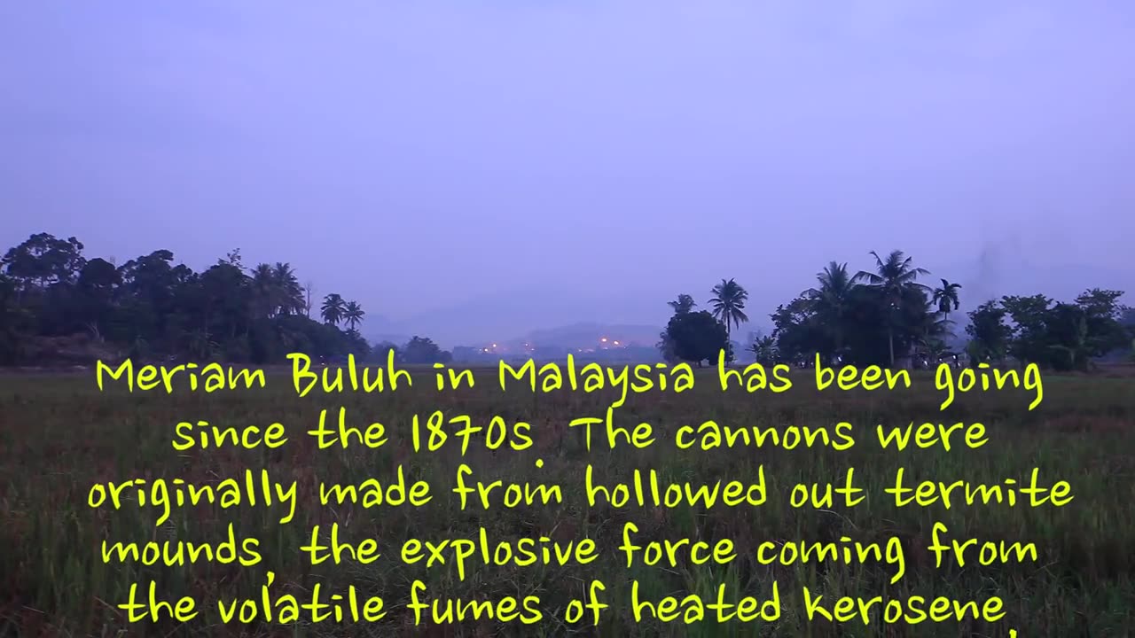 Meriam Buluh Tradisional Event During Ramadhan
