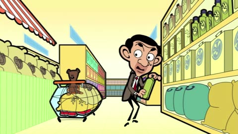 Mr Bean Animated - Super Trolley