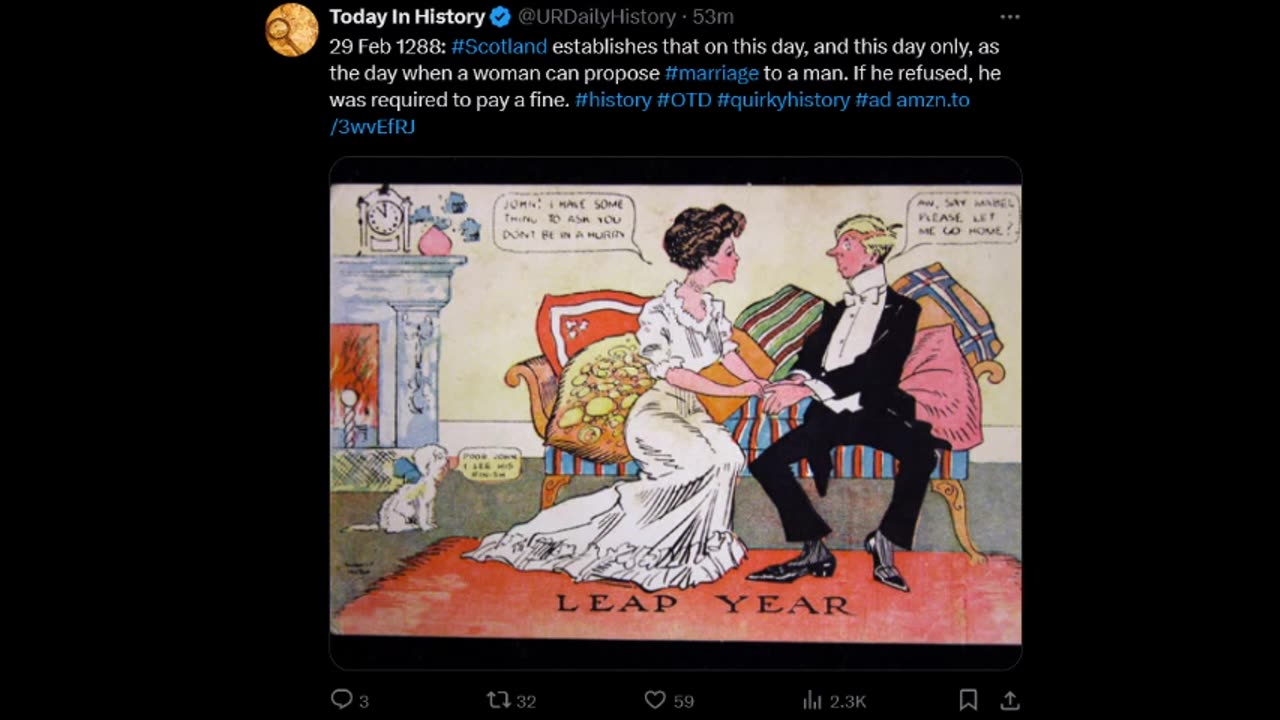 Today In History - Will You Marry Me