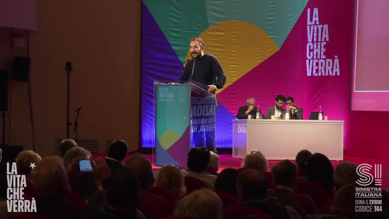 Maurizio Acerbo al III congresso di Sinistra Italiana