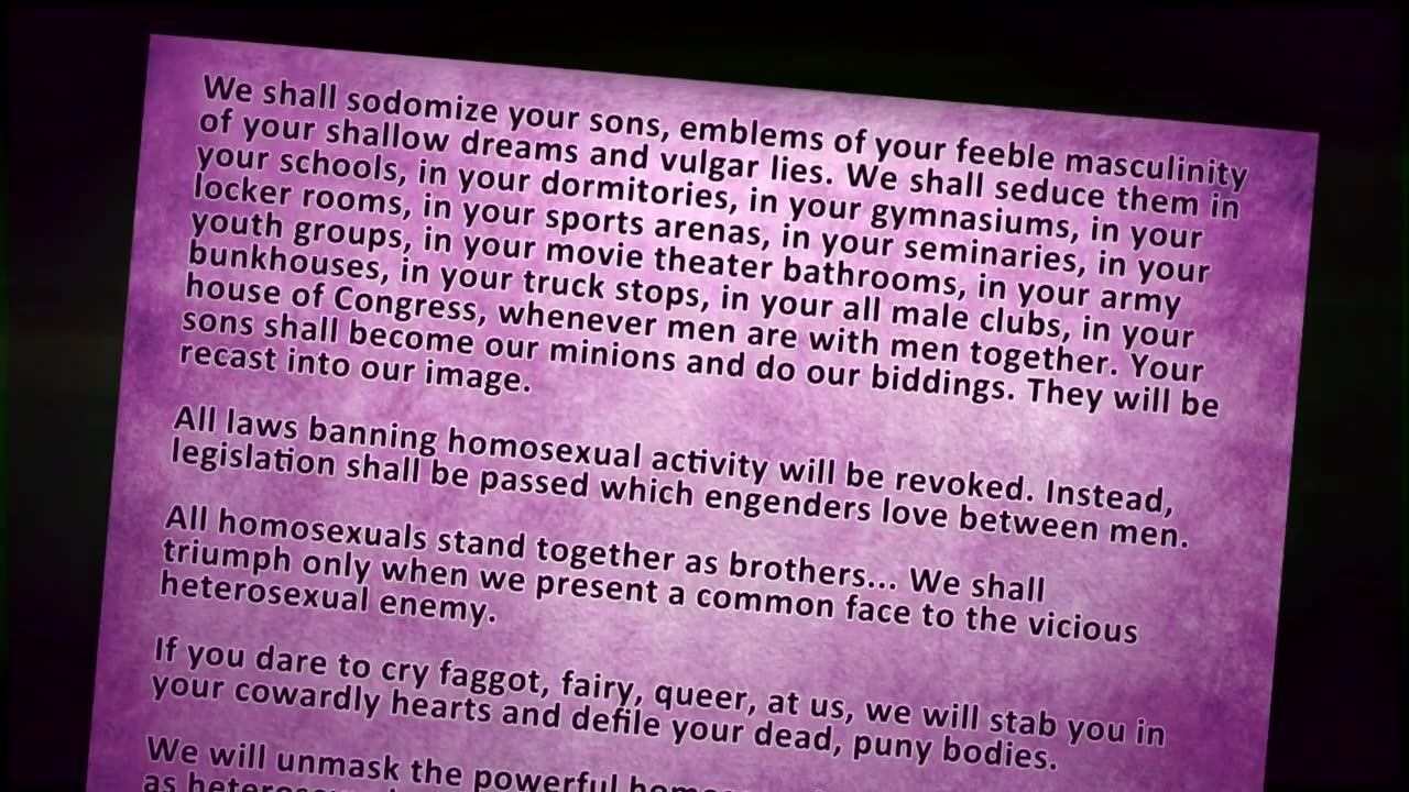 Gays coming for your Children