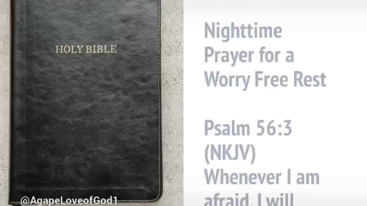 Nighttime Prayer for a Worry Free Rest #Shorts