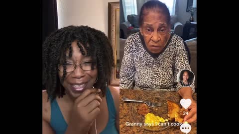 Granny SAYS she can’t cook 😂 MommaDee Reaction