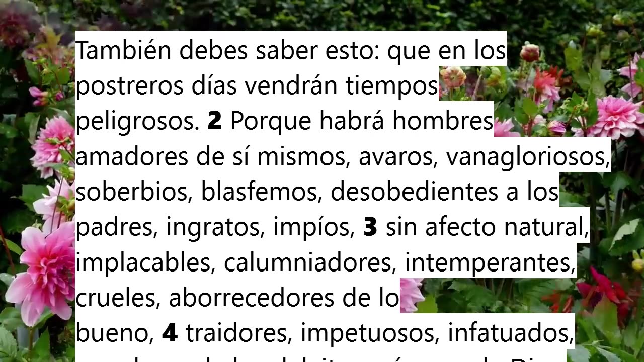 Los postreros días es hoy._ Devocional