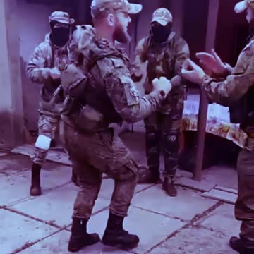 The mighty Chechens dancing to Spanish Rumba music!