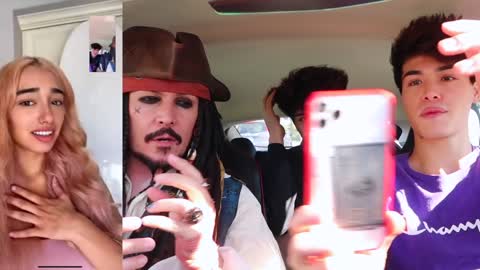 Surprising my friends with Jack Sparrow