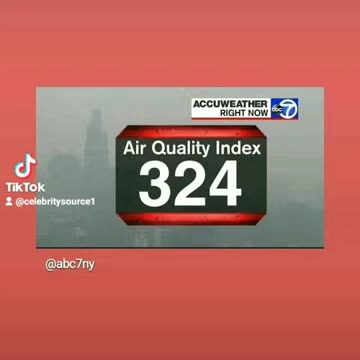 Looks index of smog over air quality alert