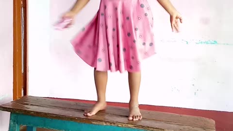 Little girl dancing