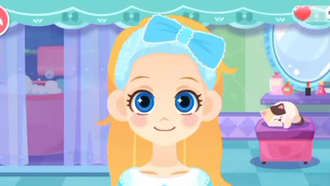 Cartoon video beauty parlour makeup makeup