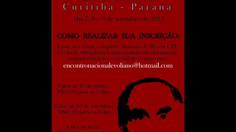 Teaser do III Encontro Nacional Evoliano