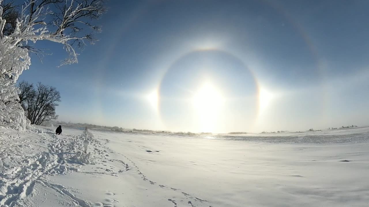 Spectacular sundog