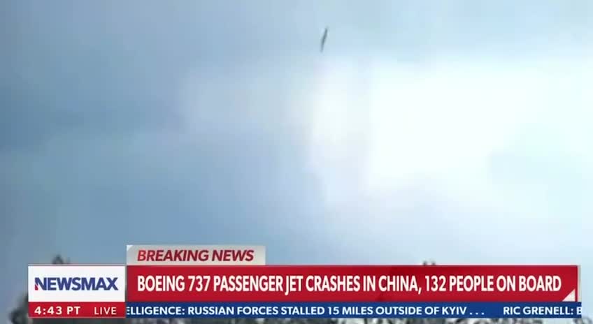 Boeing shares plunge after a 737 Boeing plane literally fell out of the sky and crashed in China