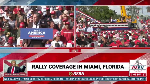 Michael Waltz Speech: Save America Rally in Miami, FL - 11/6/22