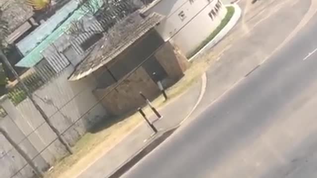 terrorist gunfight with police in the street