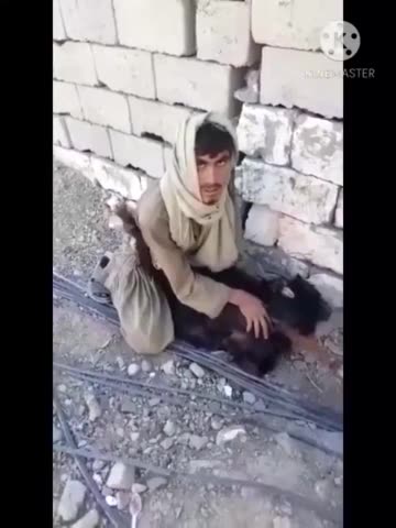 Middle Eastern fighter s…….. abusing a goat.
