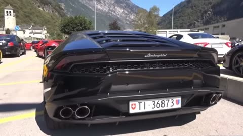 Lamborghini huracan black stars sound | black huracan