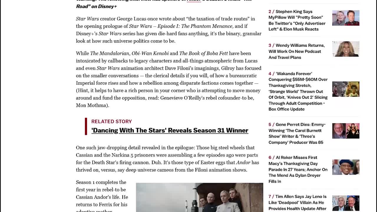 This Season 2 Andor news is...interesting