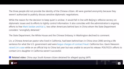 US released a Chinese detainee to free imprisoned American, Apple's New Mac Min