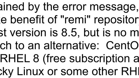 Cannot download RemiRepo for CentOs 8