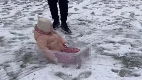 But why are you sledding infront of a river😳