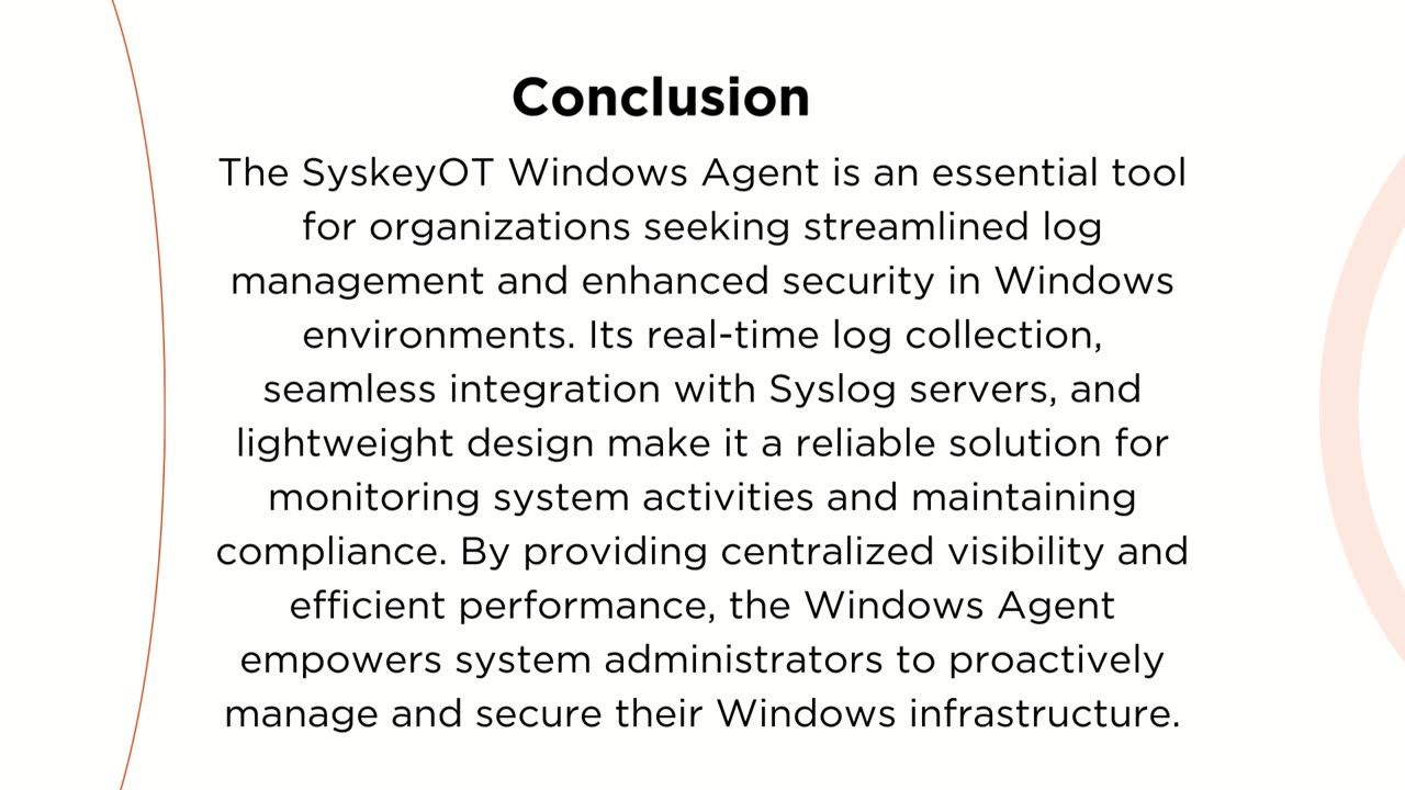 "SyskeyOT Windows Agent: Simplifying Log Management"