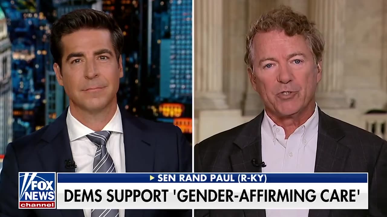 Jesse Watters & Senator Rand Paul discuss Secret Gender Surgeries