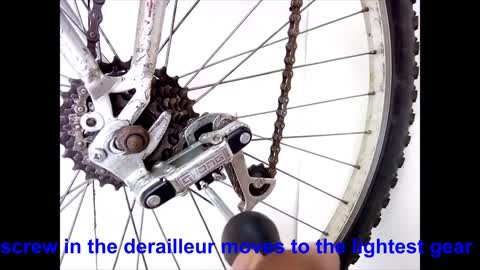 How to adjust adjust a Rear Derailleur