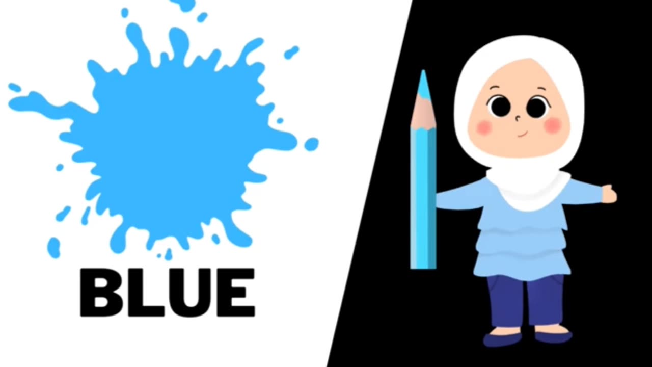 Colour name || 5 popular colour|| kids learning videos