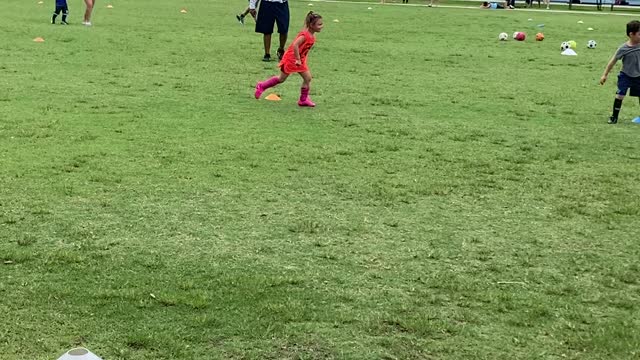 Her first soccer game