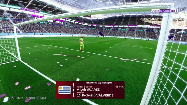 eFootball PES 2021 l Suarez just did it Group H game FIFA World Cup Quatar 2022 Portugal v Uruguay