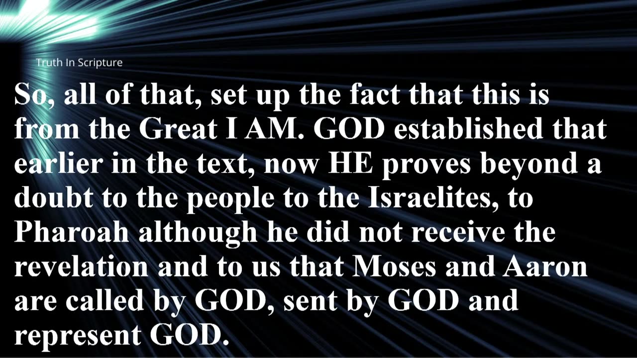 Moses had been expecting what GOD would do. Now he will see what GOD will do. Exodus CH.6.