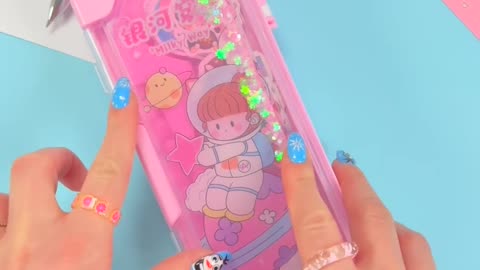 CUTE LIQUID PENCIL CASE UNBOXING #shorts #youtubeshorts