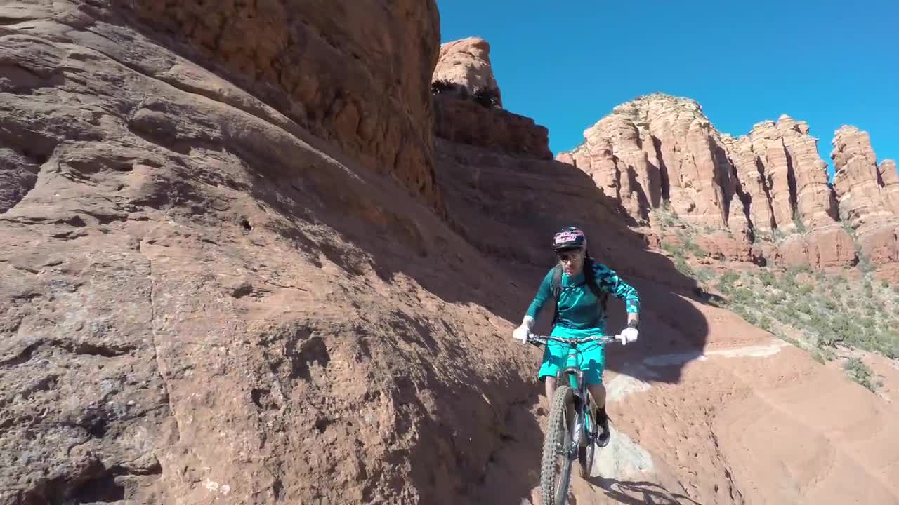 Mountain Bikers Tempt Fate On Dangerous White Line Trail