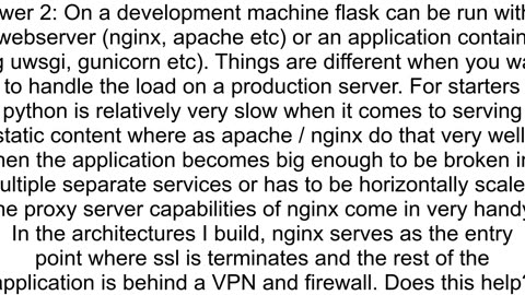 Flask using Nginx
