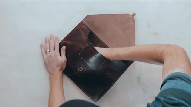 Leather goods manufacturing process