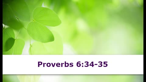 1 Minute -- Proverbs 6 Devotional -- May 6, 2023