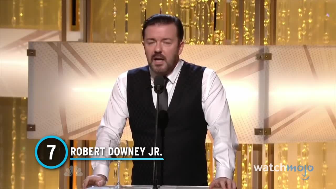 Top 10 Celeb Reactions To Ricky Gervais Roasts