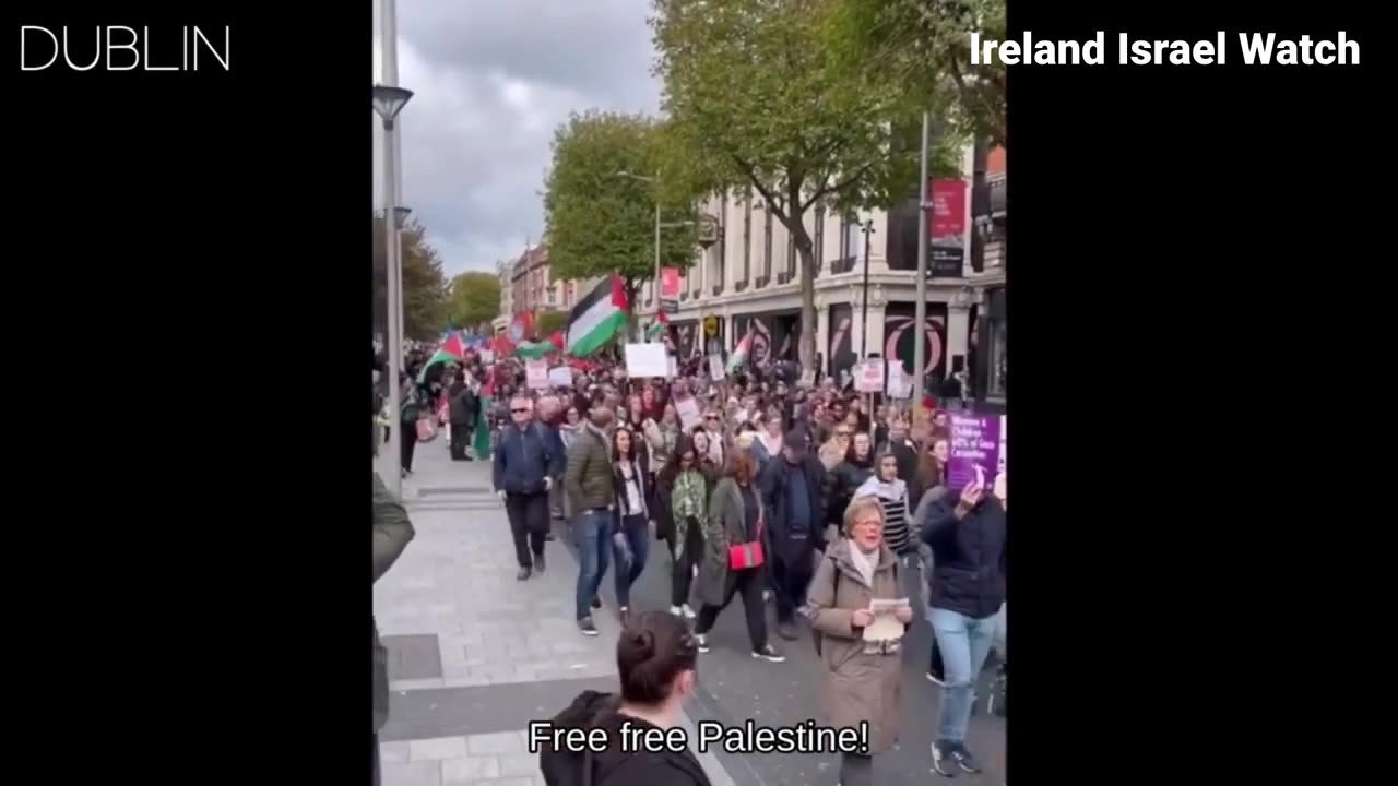 "From The River To The Sea" - Chants At Irish Gaza Protests