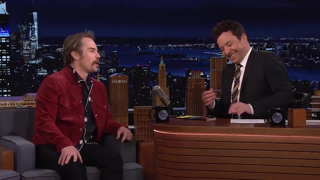 Sam Rockwell Tried to Wake Up a Sleeping Audience Member During American Buffalo | The Tonight Show