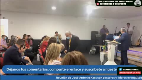 José Antonio Kast con pastores y lideres evangélicos en vivo.