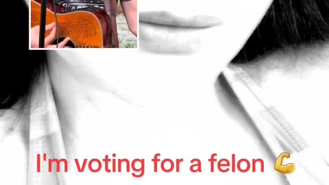 I'm voting for a felon 💪