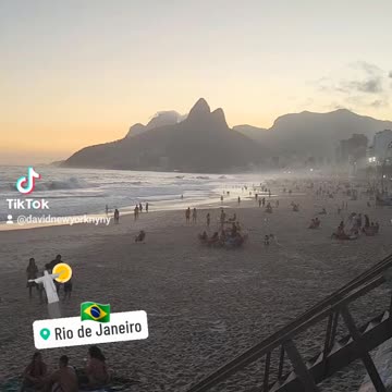 Rio De Janeiro Brazil Copacabana Beach