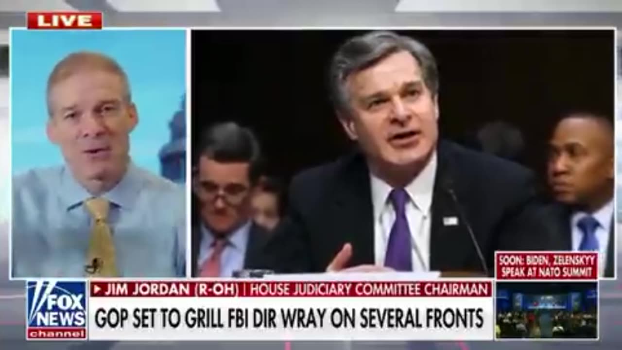 Jim Jordan Vows To Get Answers Out Of FBI Director Wray