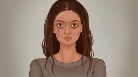 Beautiful Makup Animation Tutorial In India | Pimple Remove