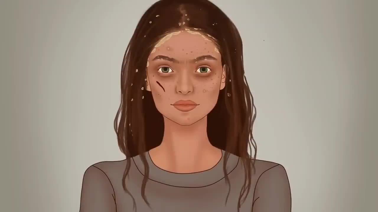 Beautiful Makup Animation Tutorial In India | Pimple Remove