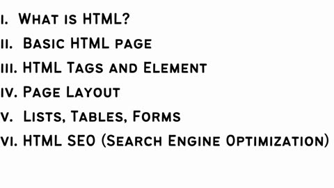 Important Topics to Master HTML