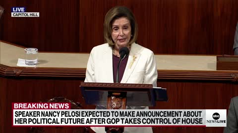 Nancy Pelosi says she will step down from Democratic leadership role